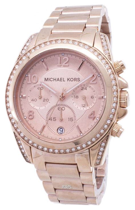 rose gold plated michael kors watch|mk rose gold watch sale.